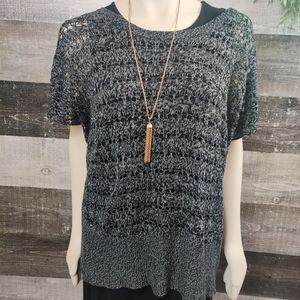 TORRID wide knit short sleeve sweater